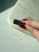 Load image into Gallery viewer, Vintage Agate Sterling Silver Ring Size 7

