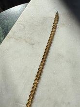 Load image into Gallery viewer, Double Rope Gold Vermeil Bracelet 7.5”
