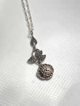 Load image into Gallery viewer, Antique Rose Sterling Silver Necklace
