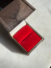 Load image into Gallery viewer, Red Velvet Vintage Ring Box USA Made

