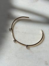Load image into Gallery viewer, Solid 14k Gold Natural Diamond Cuff Bracelet
