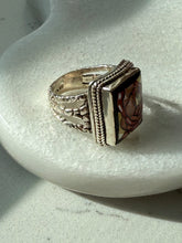 Load image into Gallery viewer, Rose Sterling Silver Ring Size 7
