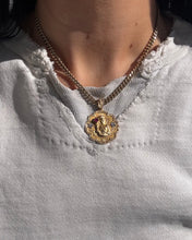 Load image into Gallery viewer, Solid 18k Gold Saint Barbara Ruby &amp; Diamond Pendant
