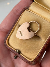 Load image into Gallery viewer, Antique 9k Gold Heart Padlock Clasp
