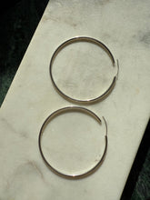 Load image into Gallery viewer, Extra Large Sterling Silver Hoops 2.75”
