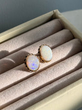 Load image into Gallery viewer, Vintage 14k Gold Opal Earrings
