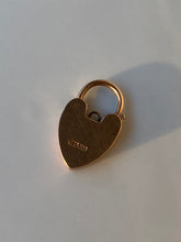 Load image into Gallery viewer, Antique 9k Gold Heart Padlock Clasp
