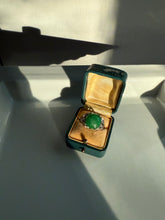 Load image into Gallery viewer, Faux Jade Sterling Silver Ring Size 8.75
