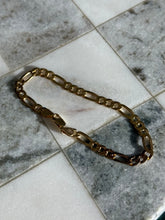 Load image into Gallery viewer, Italian Gold Vermeil Figaro Link Bracelet
