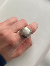 Load image into Gallery viewer, Rounded Square Sterling Silver Dome Ring
