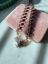 Load image into Gallery viewer, Vintage Sterling Silver Heart Necklace 33”
