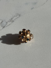 Load image into Gallery viewer, Vintage Sputnik Multi-Gemstone 18k Gold Charm
