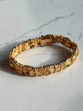 Load image into Gallery viewer, Chunky Gold Vermeil Multi-Gemstone Bracelet 7.25”

