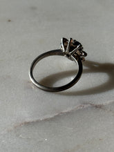 Load image into Gallery viewer, Antique Synthetic Star Sapphire Flower Ring Size 6.75
