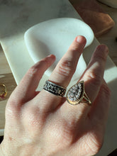 Load image into Gallery viewer, Vintage Star Solid Sterling Band Size 6.5
