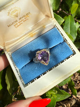 Load image into Gallery viewer, Purple Gemstone Sterling Silver Ring Size 6.25
