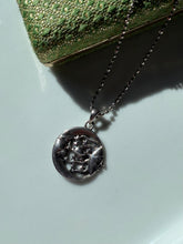 Load image into Gallery viewer, Celestial Sun &amp; Moon Sterling Silver Vintage Necklace 16”
