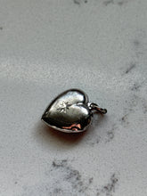 Load image into Gallery viewer, Vintage Sterling Starburst Heart Charm
