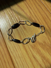 Load image into Gallery viewer, Black Onyx &amp; Sterling Silver Bracelet
