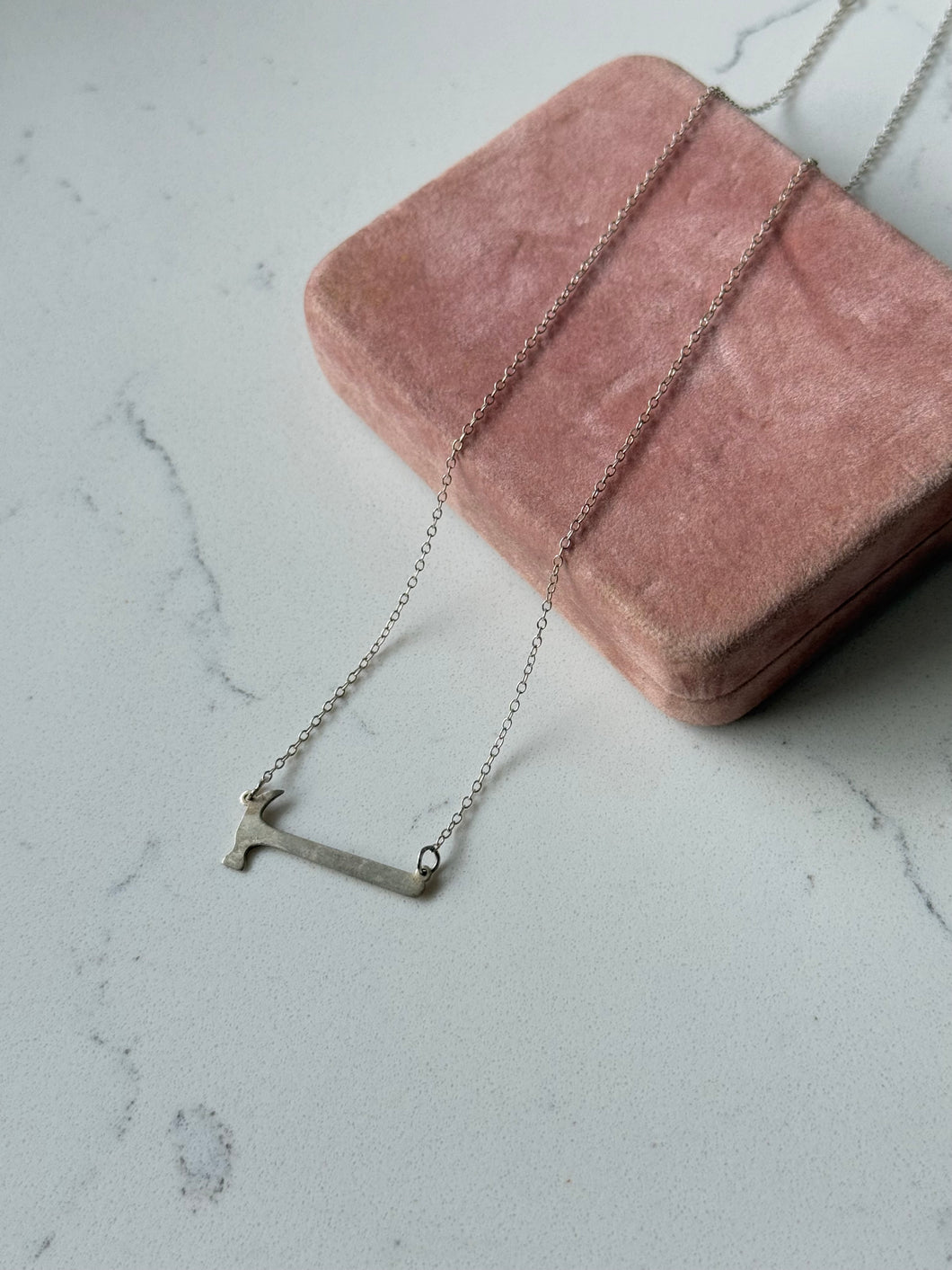Vintage Hammer Sterling Silver Necklace