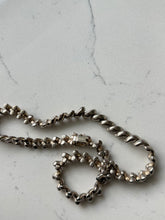 Load image into Gallery viewer, Italian San Marco Croissant Sterling Silver Chain 16”
