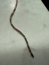 Load image into Gallery viewer, Ruby Emerald Blue Sapphire Diamond 10k Gold Bracelet 7”

