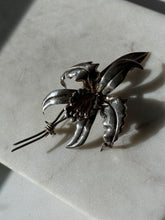 Load image into Gallery viewer, Mexican Vintage Orchid Flower Sterling Silver Brooch
