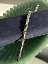 Load image into Gallery viewer, Bamboo Link Sterling Silver Bracelet 7.25”
