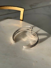 Load image into Gallery viewer, Vintage Solid Sterling Silver Cuff Bracelet

