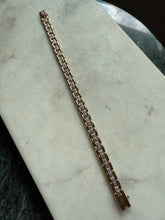 Load image into Gallery viewer, Gold Vermeil Two-Toned Bracelet 7.25”
