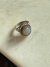 Load image into Gallery viewer, Vintage Opal Sterling Silver Ring Size 6
