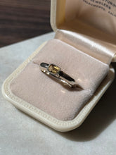 Load image into Gallery viewer, Vintage Citrine Sterling Ring Size 7.5
