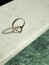 Load image into Gallery viewer, Heart Sterling Silver Ring Size 8.25
