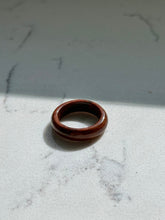 Load image into Gallery viewer, Brown Wood Stacker Band Size 5.25
