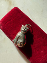 Load image into Gallery viewer, Cat Sterling Silver 3D Puffy Pendant
