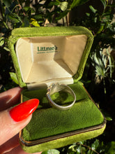 Load image into Gallery viewer, Solid Sterling Silver Ribbed Ring Size 9.25
