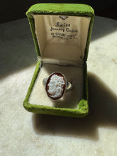Load image into Gallery viewer, Cameo Sterling Silver Ring Size 9.75
