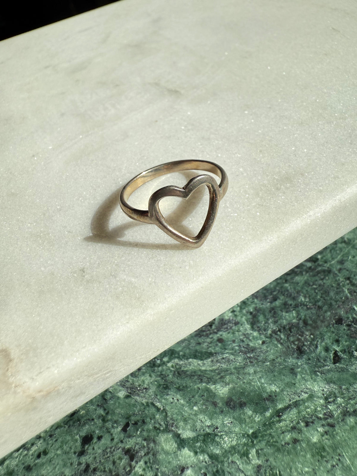 Heart Sterling Silver Ring Size 8.25