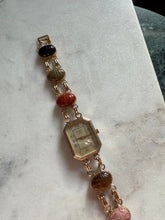 Load image into Gallery viewer, Vintage Gold Plated Scarab Beetle Watch 5.5”
