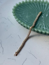 Load image into Gallery viewer, Gold Vermeil CZ Tennis Bracelet 7”
