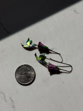 Load image into Gallery viewer, Enamel Hummingbird Sterling Earrings
