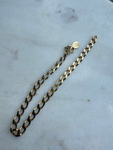 Load image into Gallery viewer, Vintage Gold Vermeil Cuban Bracelet 6.75”
