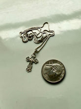 Load image into Gallery viewer, Vintage Russian Orthodox Cross Sterling Silver Necklace 18”
