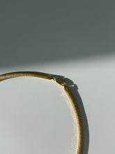 Load image into Gallery viewer, Gold Vermeil Omega Collar Necklace 18”
