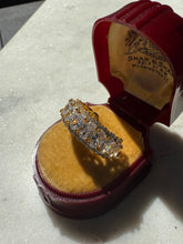 Load image into Gallery viewer, Icy Gold Vermeil Ring Size 8.5

