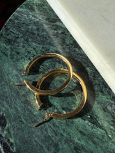 Load image into Gallery viewer, Italian Gold Vermeil Classic Hoops
