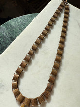 Load image into Gallery viewer, Antique Victorian Locket Book Chain Brass Necklace 18.5”
