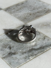 Load image into Gallery viewer, Multicolor Bezel Set Sterling Silver Ring Size 9
