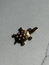 Load image into Gallery viewer, Italian Vintage 14k Yellow Gold Turtle Pendant
