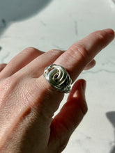 Load image into Gallery viewer, Chunky Double C Sterling Silver Ring Size 10
